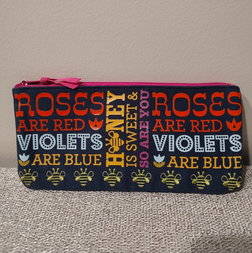 Zippered Pencil Case/Cosmetic Bag by Jonathan Adler